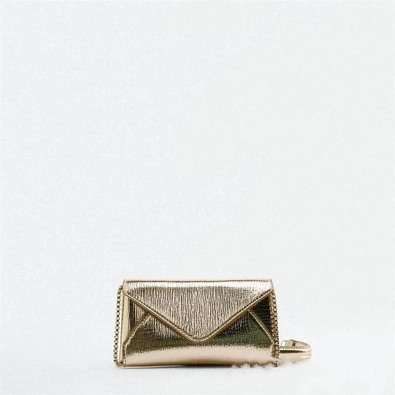Women's Bag, Fashionable Single Shoulder Small Square Bag, Mini Chain Envelope, Crossbod Bag Women Silver Handbags
