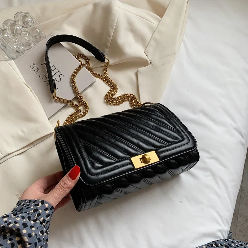 Women's Bag New Summer Fashion Small Fragrance Style  Diamond Chain Single Shoulder Crossbody Bag Small Bag
