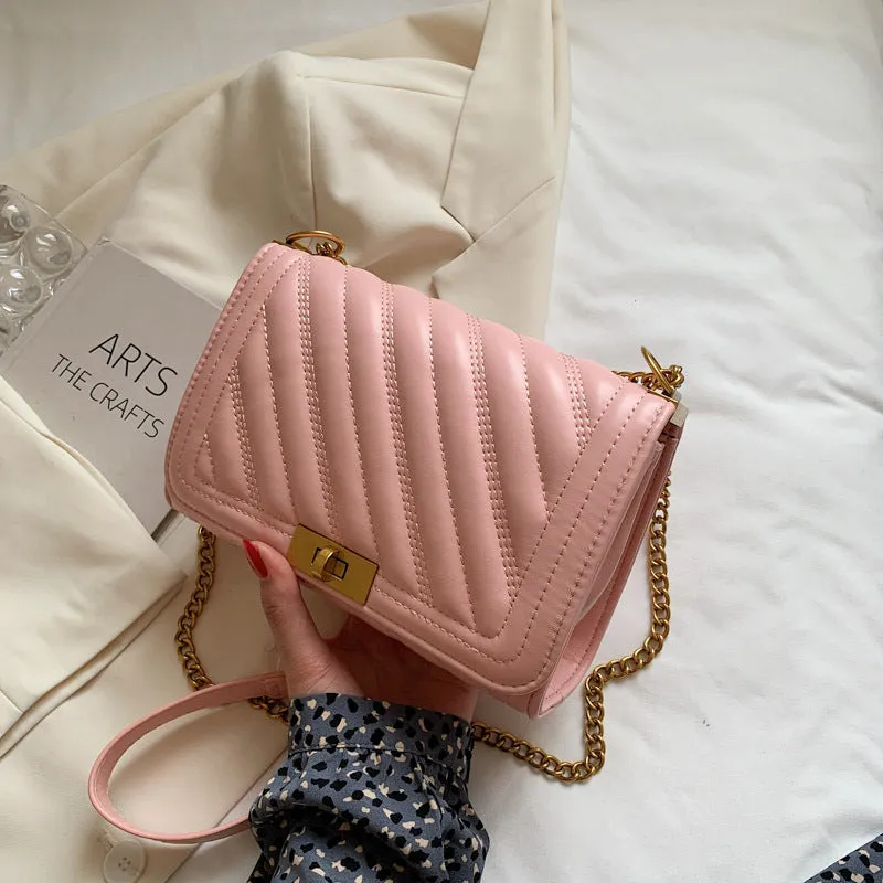 Women's Bag New Summer Fashion Small Fragrance Style  Diamond Chain Single Shoulder Crossbody Bag Small Bag