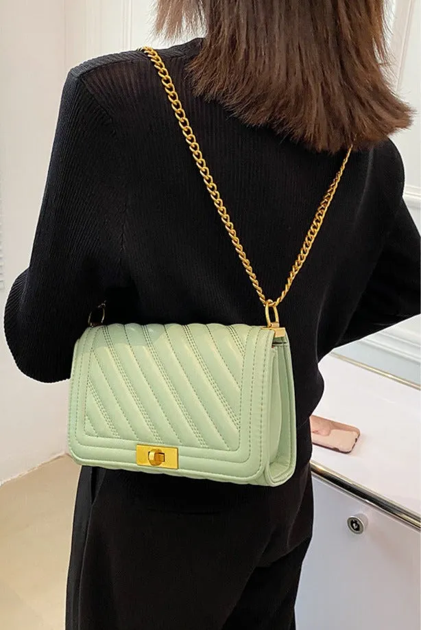 Women's Bag New Summer Fashion Small Fragrance Style  Diamond Chain Single Shoulder Crossbody Bag Small Bag
