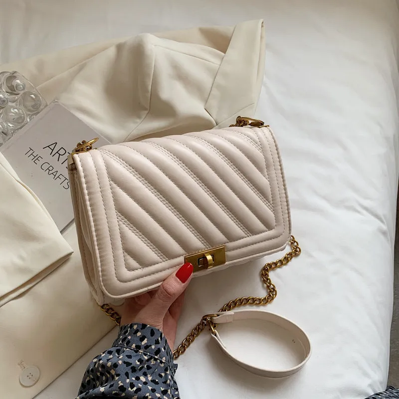Women's Bag New Summer Fashion Small Fragrance Style  Diamond Chain Single Shoulder Crossbody Bag Small Bag
