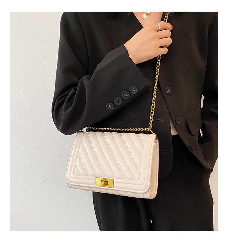 Women's Bag New Summer Fashion Small Fragrance Style  Diamond Chain Single Shoulder Crossbody Bag Small Bag