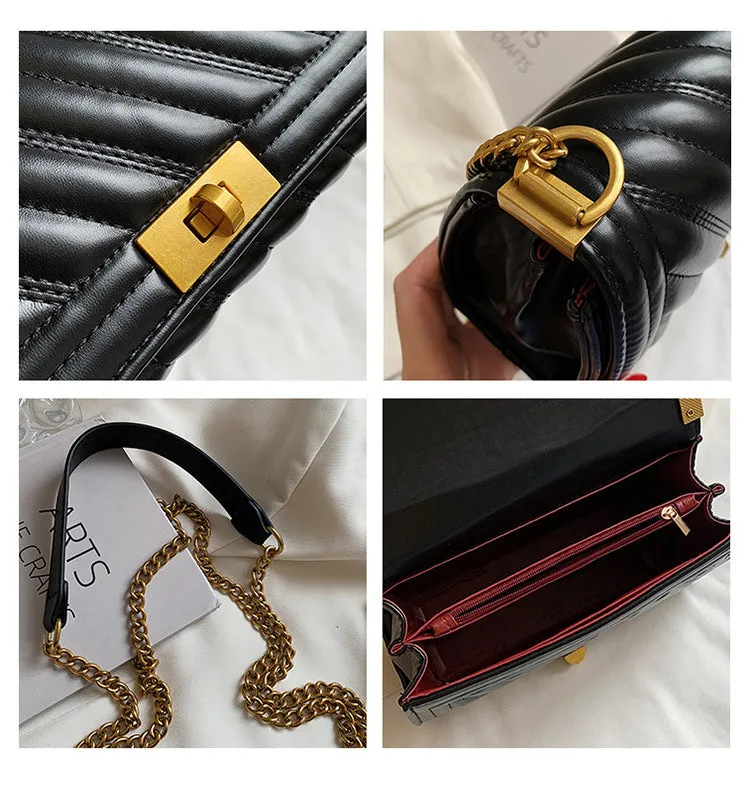 Women's Bag New Summer Fashion Small Fragrance Style  Diamond Chain Single Shoulder Crossbody Bag Small Bag