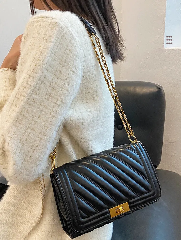 Women's Bag New Summer Fashion Small Fragrance Style  Diamond Chain Single Shoulder Crossbody Bag Small Bag